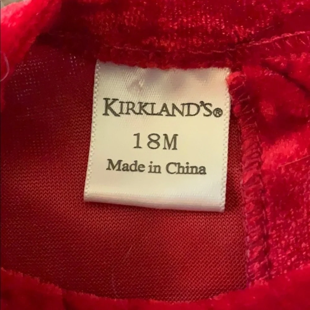 Kirkland’s Christmas Dress size 18 mos Pre…